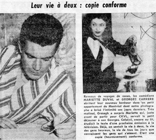 Georges Carrere et Mariette Duval
