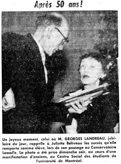 Georges Landreau et Juliette Béliveau