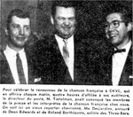 Mo Desjardins, Dean Edwards et Roland Berthiaume.