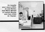 Lise Perron, Jean-Marie Ménard et Laurent Bourdy en SEPTEMBRE 1986