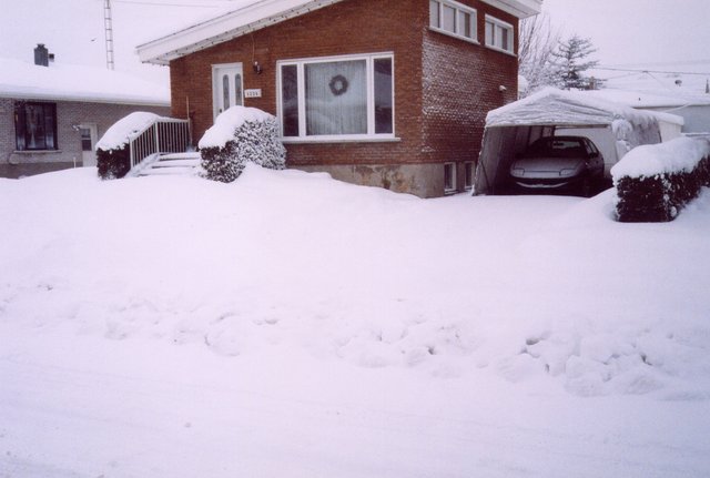 Maison à Jean en hiver