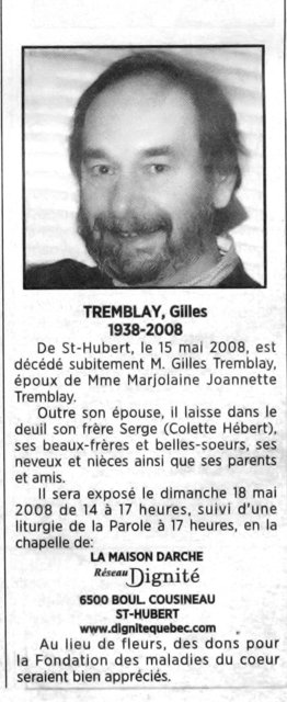 Gilles Tremblay DCD