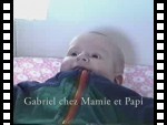 Gabriel chez Mamie et Papi Morissette