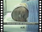 Antoine à la naissance.