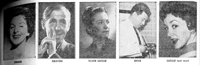 Denise, Grtien, Tante Lucille Émile et Lucille tout court.