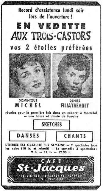 Dominique Michel et Denise Filiatreault aux trois-castors