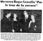 Fernand Séguin, Roger Lemelin, Nicole Germain et Lise Roy