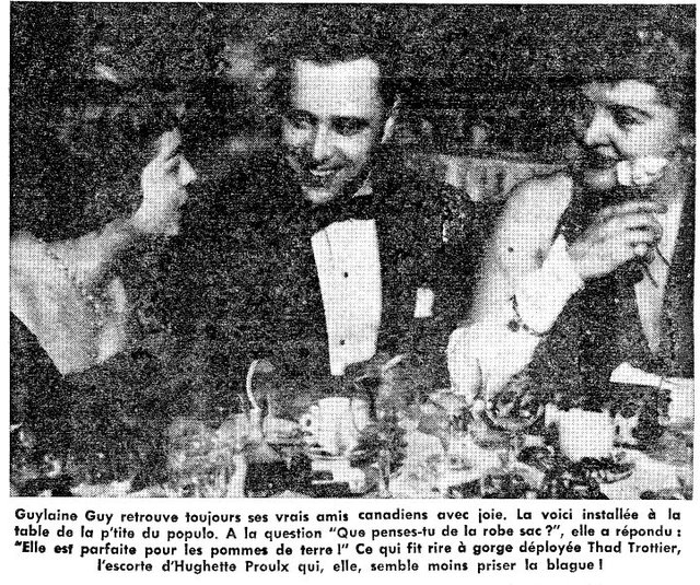 Guylaine Proulx, Huguette Proulx et Thad Trottier.