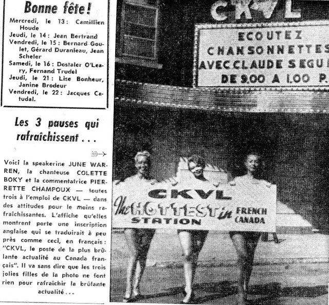 June Warren, Colette Boky et Pierrette Champoux