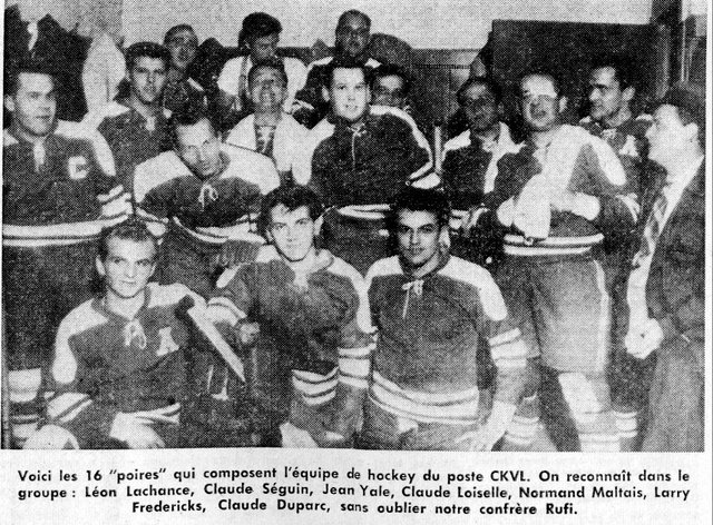 Les 16 poires de CKVL au HOCKEY