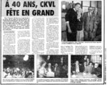 40 ans de CKVL