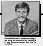 Robert Boulanger annimateur SEPTEMBRE 1986