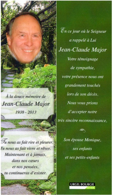 Jean-Claude Major In Mémoriam