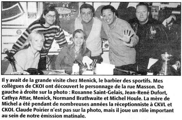 Y'É TROP D'BONNE HEURE........visite chez Ménick le barbier des sportifs.